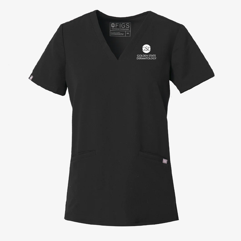 FIGS Casma Three-Pocket Scrub Top - Women's - Golden State Dermatology