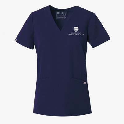 FIGS Casma Three-Pocket Scrub Top - Women's - Golden State Dermatopathology