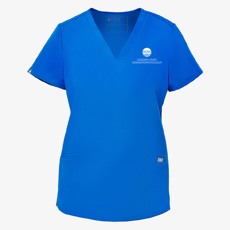 FIGS Casma Three-Pocket Scrub Top - Women's - Golden State Dermatopathology