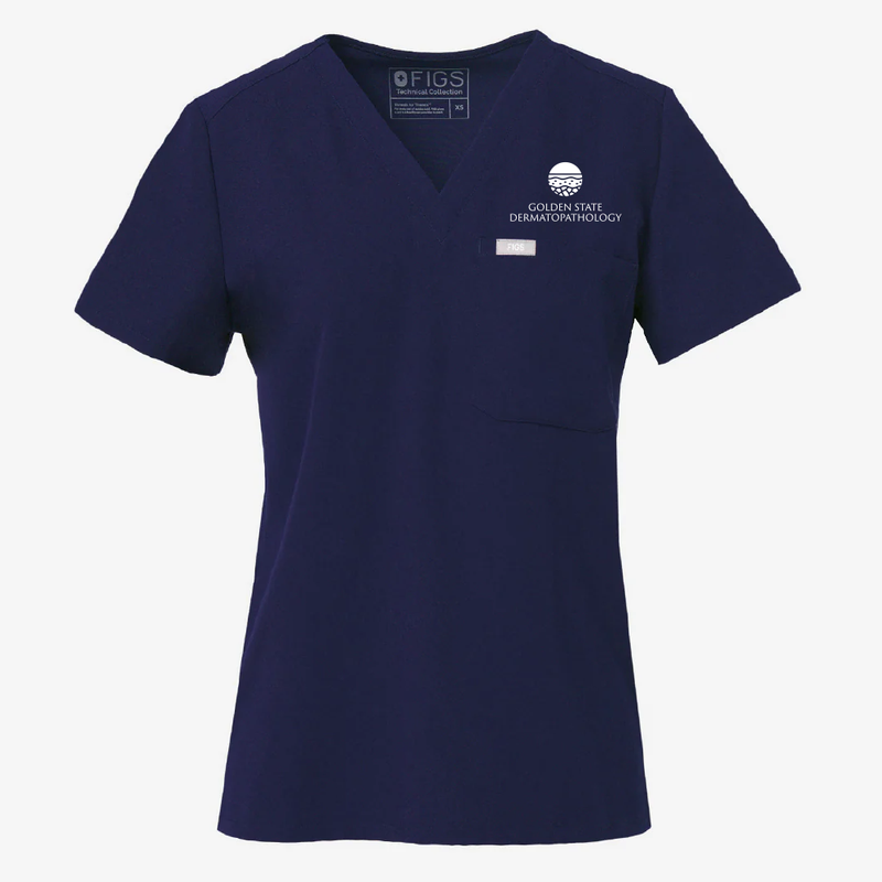 FIGS Catarina One Pocket Scrub Top - Women's - Golden State Dermatopathology
