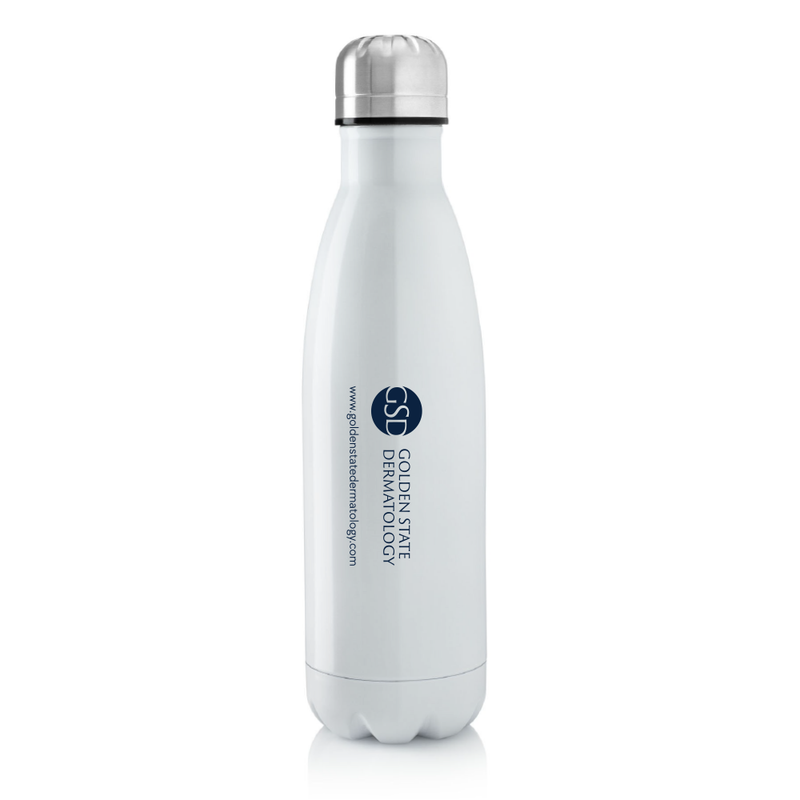 17 oz Travel Stainless Steel Waterbottle - Golden State Dermatology