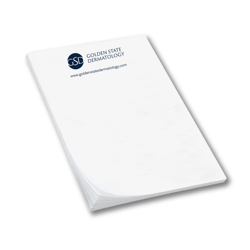 Sticky Notepads - 6" x 4" - 50 Sheets - Golden State Dermatology