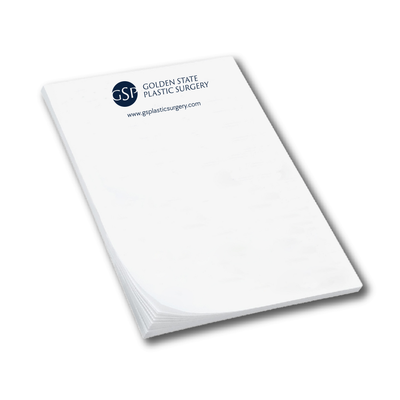 Sticky Notepads - 6" x 4" - 50 Sheets - Golden State Plastic Surgery