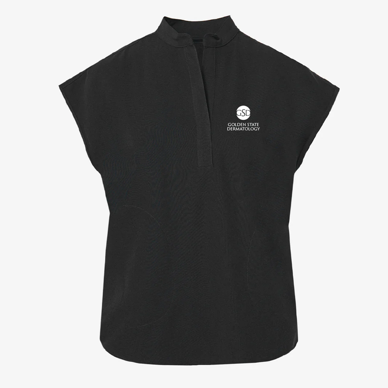 FIGS Rafaela Mandarin Collar Oversized Scrub Top - Women's - Golden State Dermatology