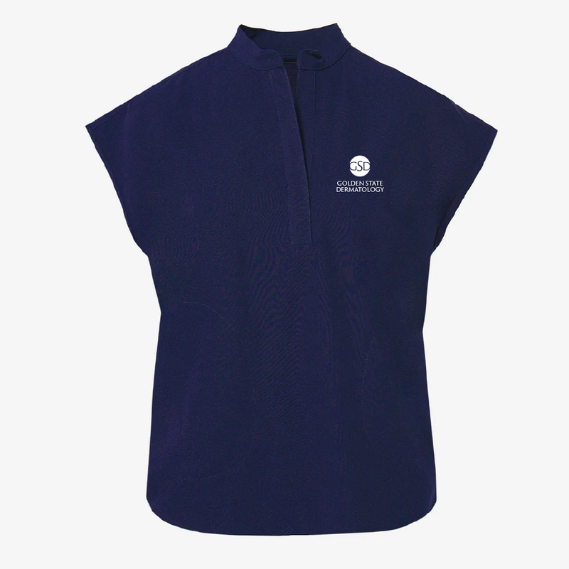 FIGS Rafaela Mandarin Collar Oversized Scrub Top - Women's - Golden State Dermatology