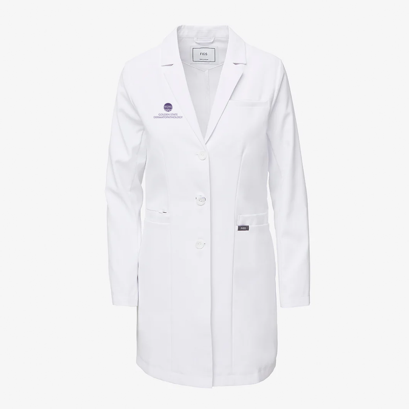 FIGS Bellevue Slim Long Lab Coat - Women's - Golden State Dermatopathology
