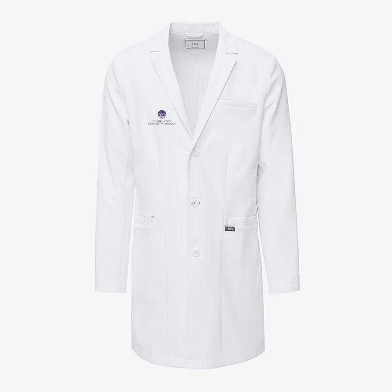 FIGS Harlem Slim Long Lab Coat - Men's - Golden State Dermatopathology