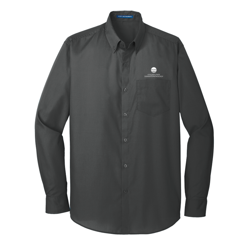 GSD Port Authority® Men's Long Sleeve Carefree Poplin Shirt - Golden State Dermatopathology