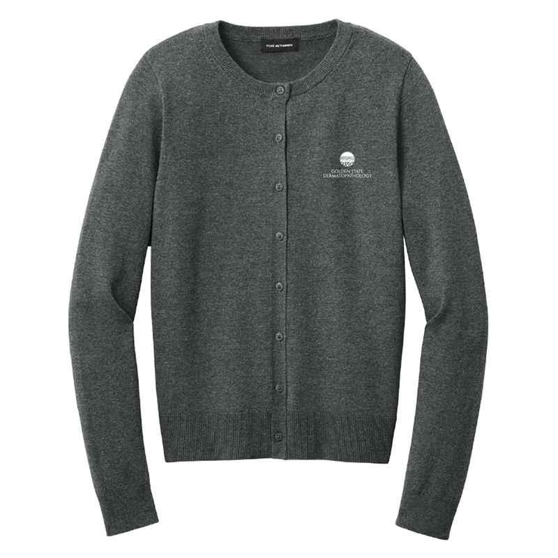 GSD Port Authority® Women's Easy Care Crewneck Cardigan Sweater - Golden State Dermatopathology)