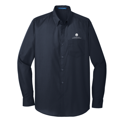 GSD Port Authority® Men's Long Sleeve Carefree Poplin Shirt - Golden State Dermatopathology